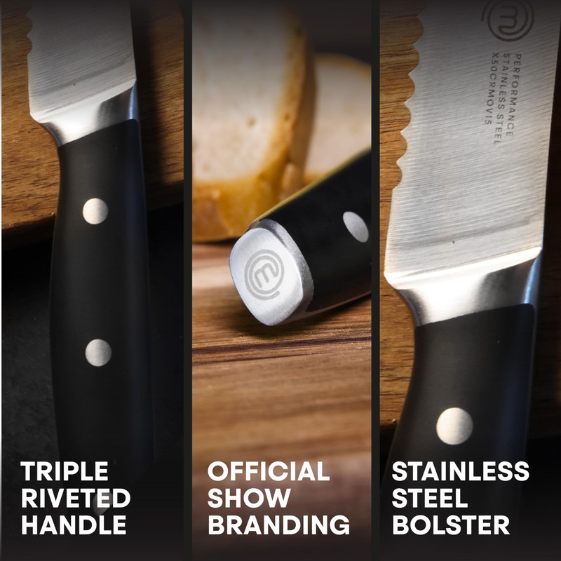 MasterChef Bread Knife 8" with High Carbon Stainless Steel Blade