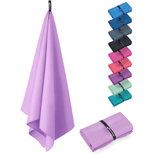 Fit-Flip Microfibre Towel in All Colours and Sizes, Lightweight Sports