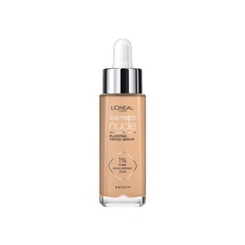 L'Oreal Paris L'Oreal Paris True Match Tinted Serum Foundation, 1% Hyaluronic Acid, Hydrating Formula, Replumps Skin in 1 Hour for a Natural Glowing Finish, 30 ml, Shade 4-5 Medium