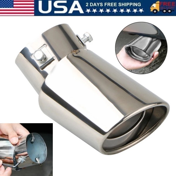 Unbranded For Honda CRV CR-V 2" Curved Car Exhaust Tip