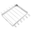 BBQ Skewer Rack Set, 6 Pcs Stainless Steel Kebab Skewers
