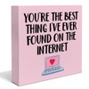 Funny Love Sign Decor Pink You Are the Best Thing