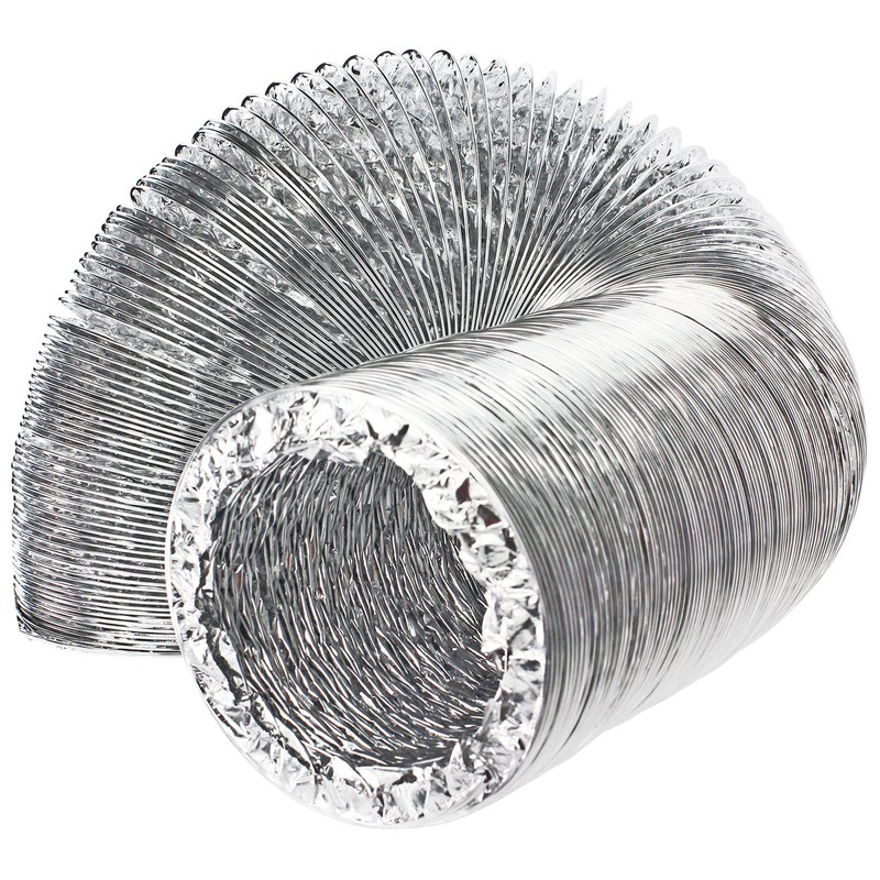 SPARES2GO Universal 5m Extra Long Aluminium Flexible Tumble Dryer Vent