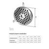 Stainless steel perforated disc Size 5–2,0 MM bore for Mincer