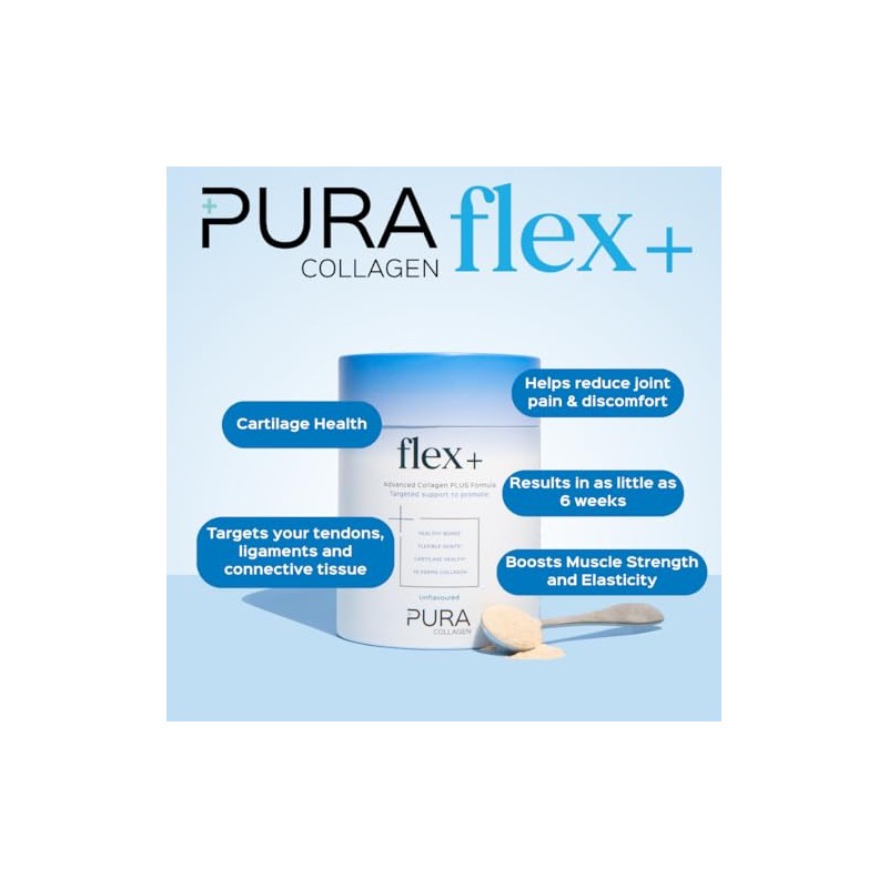 Pura Collagen Flex+ Collagen Powder for Joint & Tendon Support