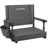 VIVOHOME Stadium Seat with Back Support and Cushion, Portable Bleacher