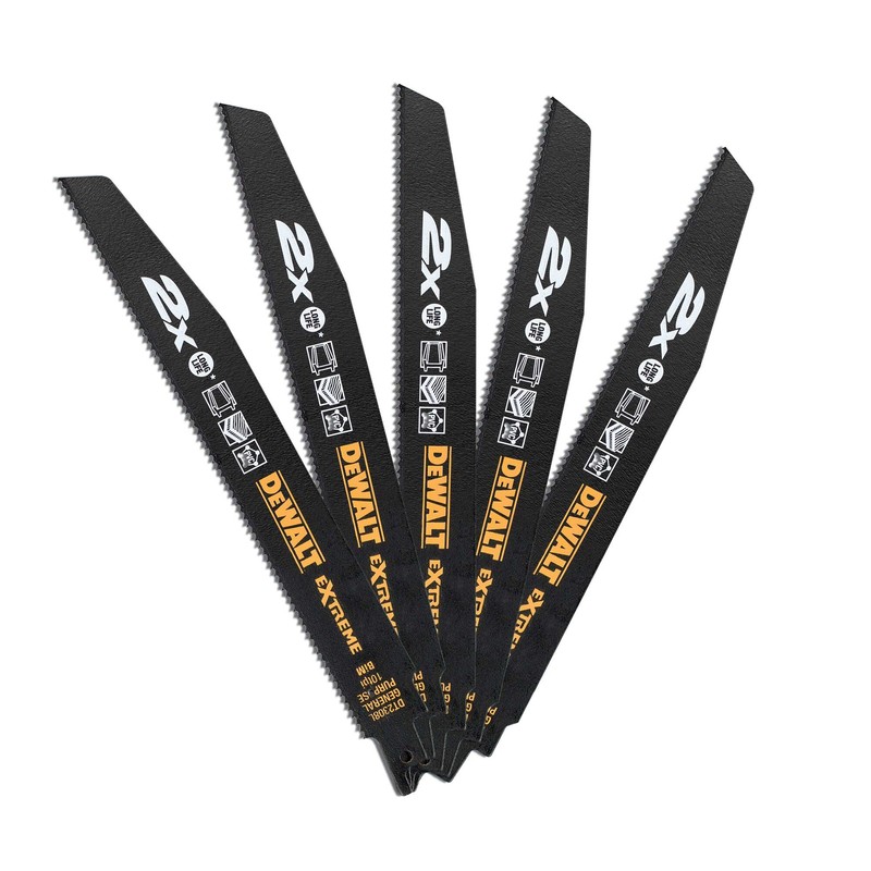 Dewalt DT2308L-QZ Reciprocating Blades, 228 mm, Set of 5 Pieces