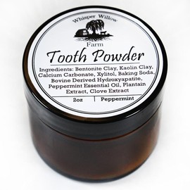 Natural Remineralizing Hydroxyapatite Tooth Powder, Natural Toothpaste Alternative Oral Whitening - Flavor: Peppermint - Glass Jar, Specification: 2oz