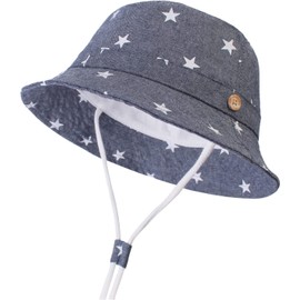 DRESHOW Baby Sun Hat Toddler Sun Protection Animal Cap Unisex Summer Bucket Hat with Chin Strap UPF 50+