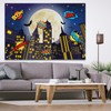 UMURILXY 10x8FT Superhero Cityscape Night Backdrop, Skyline Buildings City Moon