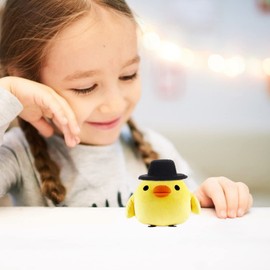 20 Pieces Mini Felt Cylinder Miniature Hats Mini Black Cylinder for DIY Decoration Party Supplies Christmas Decoration