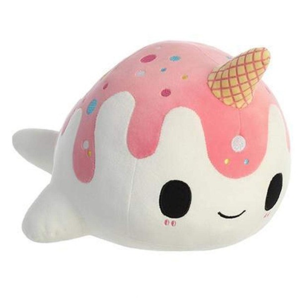 Aurora® Enchanting Tasty Peach® Vanilla-Berry Nomwhal Stuffed Animal - Bright