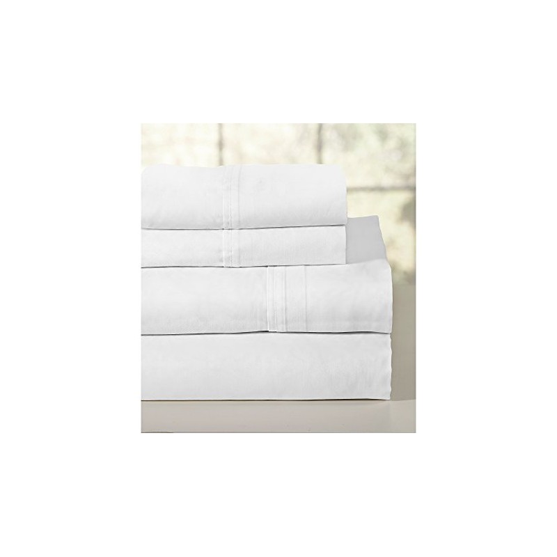 Lullaby Bedding 200 Thread Count Combed Cotton Sheet Set King,