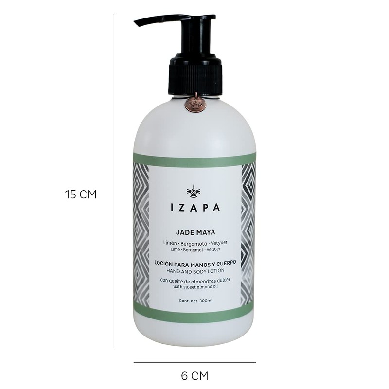 IZAPA Jade Maya Loción para Manos y Cuerpo 300ml con