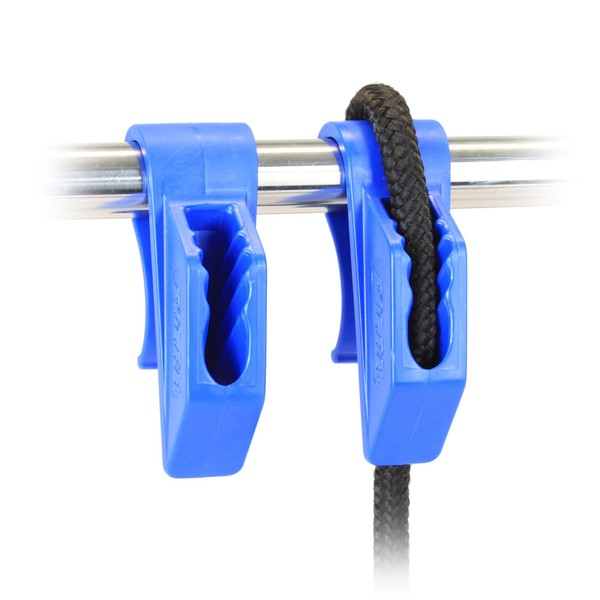 Folbe Boat Fender Hanger Adjuster Clip (Sold in Pairs) - Fits 1" (25 mm) Rails - Blue