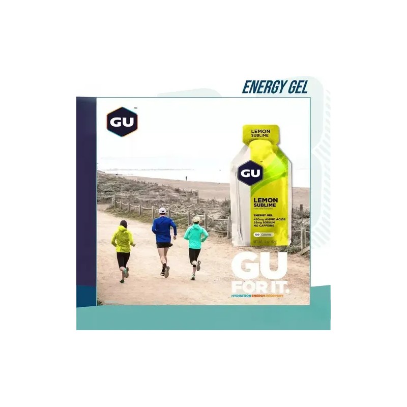 Gel Energético Gu 12 Piezas, Sabor Lemon Sublime