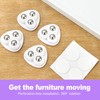 ZeriLion 8 Pack Self AdhesiveKitchen Appliance Casters, 360° Swivel -