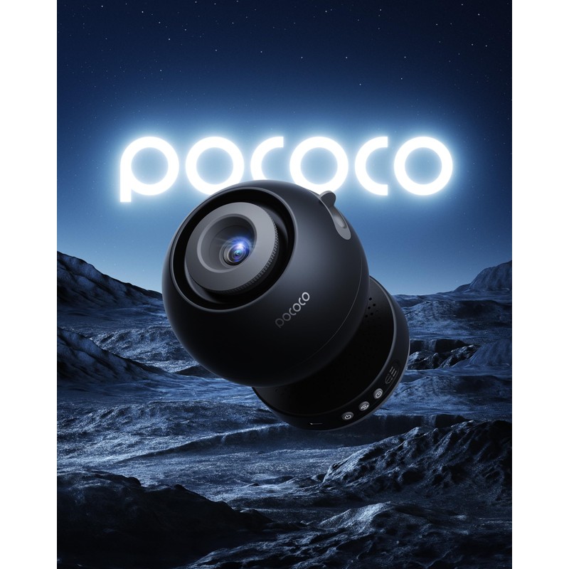 POCOCO Galaxy Star Projector for Bedroom with Replaceable Optical Film
