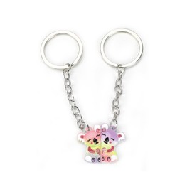 MUCOOS Colourful Koala Keyring Set, 2 Pack Cute Couple Gifts for Friends, Birthday Gifts for Women, Friend Keyring and Teacher Recognition Gifts, colour