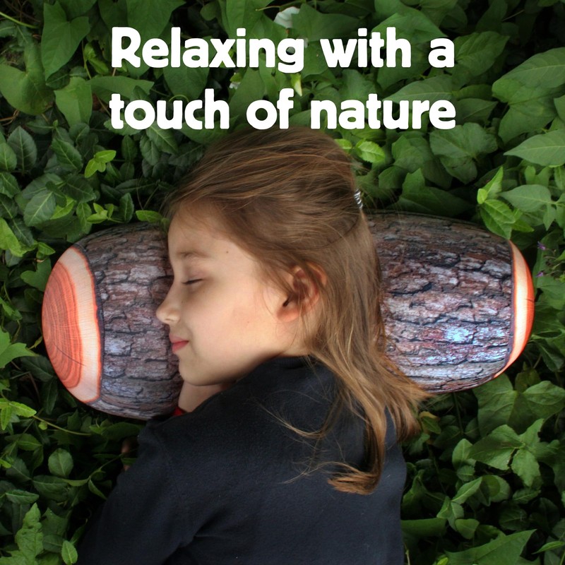 Kikkerland Log Head Rest – Micro Bead Neck & Leg