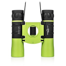 Lucky Bums Youth Kids 10x25 Objective Power Lens Scout Bino Compact Binoculars, Kelly Green