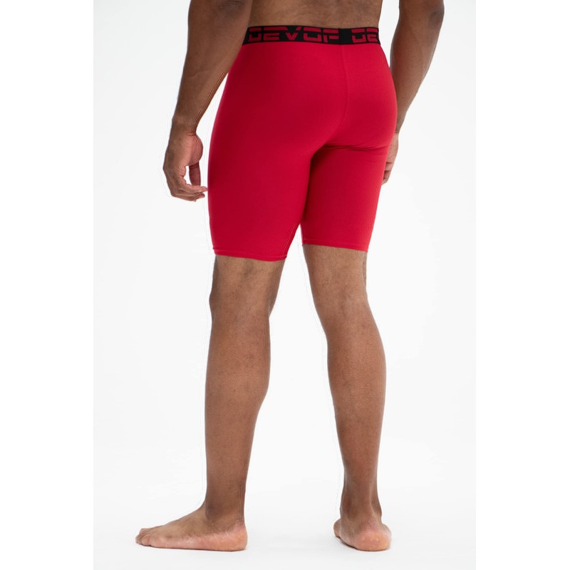 DEVOPS Men's Compression Shorts (X-Large, Black/Charcoal/Navy/Blue/Red)