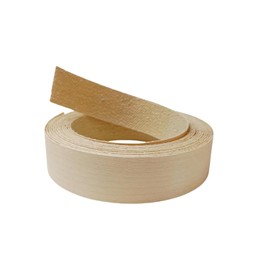 Real Birch Wood Veneer Edge Banding Tape,1 inch×13ft Preglued Iron On Edging Band Roll with Self Hot Melt Adhesive, Prefinished Flexible Edgebanding Strip for Laminate Furniture Cabinet Repair