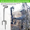OJP 2 Pcs Ground Bow Holder, Rustproof Hunting Compound Bow
