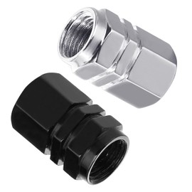 8X Sporty Lightweight 8X Wheel Plugs for Car, Motorcycle, Bicycle or Skateboard Wheels Aluminium with Sealing Ring (Mixed)