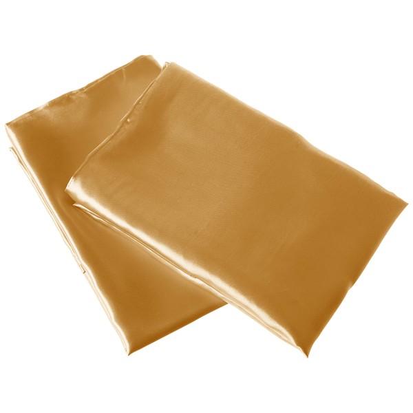 Morning Glamour 2-Pack Signature Box Pillowcases, Gold
