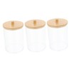 NOLITOY Cotton Pad Holder Box Set Acrylic Swab Storage Case