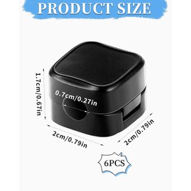 BPTRKOM Pack of 6 Cable Organiser - Cable Management Magnetic Desk Cable Holder Cable Clips Cable Organiser for Desk/Wall, Cable Management for Power Cable, Charging Cable (Black)