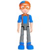 Blippi Talking Figure, 9-inch Articulated Toy with 8 Sounds and