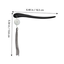 Baluue Synthetic Jade Hair Stick Vintage Wood Bun Hairpin Elegant Retro Headdress for Women and Girls for Formal and Casual Occasions Smooth Edges for Gentle Use