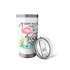 Don't Make Me Put My Foot Down Pink Flamingo Stainless