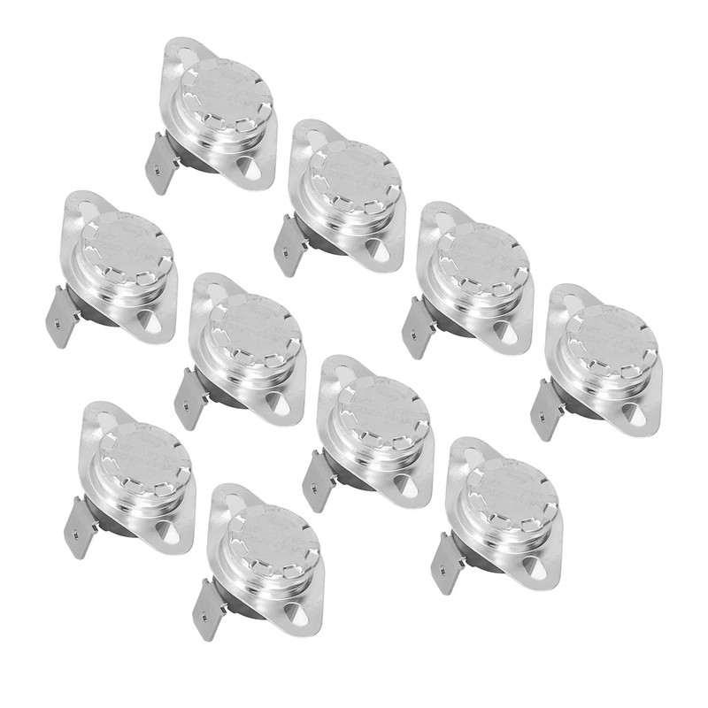 10Pcs Thermostat Thermal Switch Manual Hand Reset Bimetallic Chip Temperature
