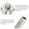 sourcing map Ball Locking Pins with Button Handle, 6mm Pin