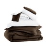 Merit Linens 8-Piece Down-Alternative Comforter Set - Full Chocolate