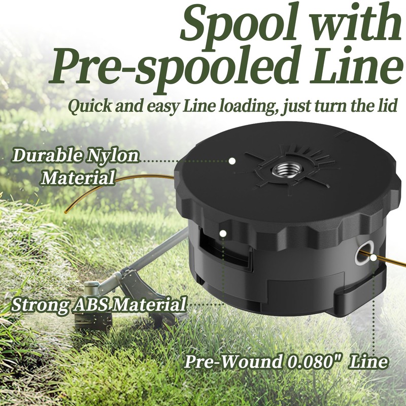 BiLLNE N737410 String Trimmer Head Compatible with De-Walt String Trimmer,Fit