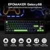 EPOMAKER Galaxy68 QMK/VIA Wireless Mechanical Keyboard, Anodized Aluminum, TOP/Gasket, 6000mAh,