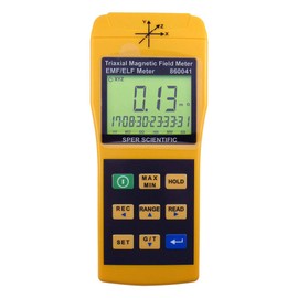 Sper Scientific 3 Axis EMF Meter 860041 - Accurate Electromagnetic Field Measurement, Auto/Manual Logging, mG & µT Scales, LCD Display, Up to 500 Readings for ELF Exposure Monitoring