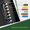 RVGUARD 7 Way 8 Foot Trailer Cord with 7 Gang