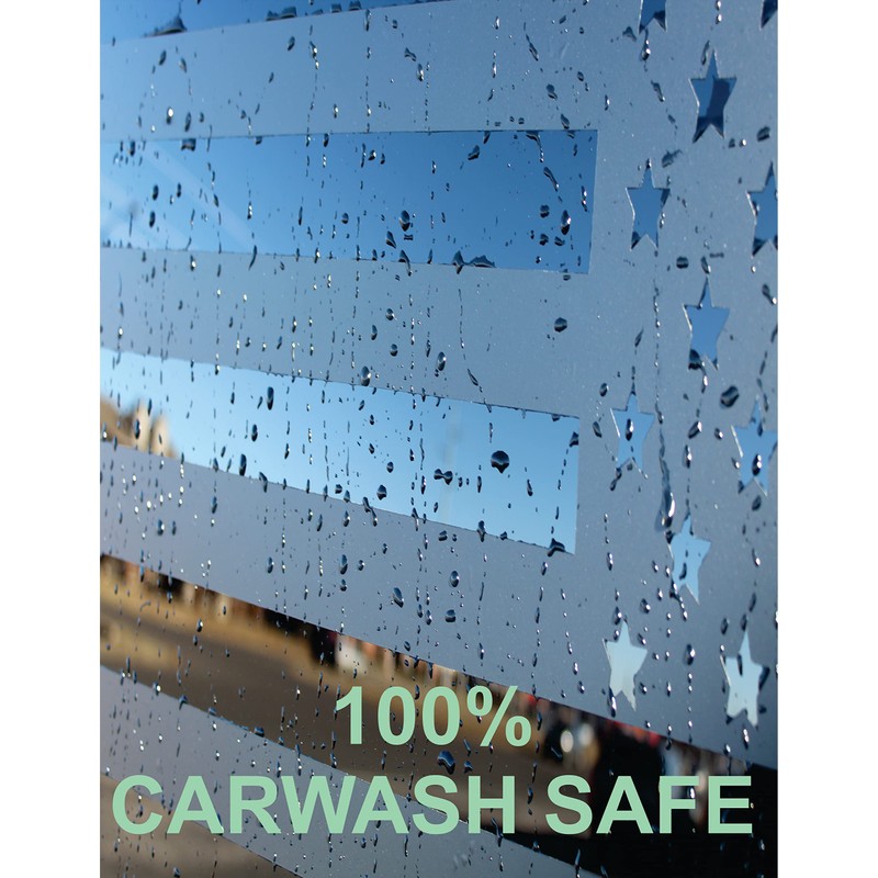 Compatible with Ford Explorer 2011-2019 | Precut American Flag Window