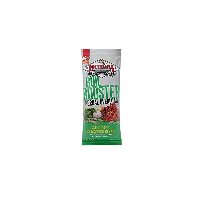 Louisiana Fish Fry, Herbal Overload Boil Booster, 8 oz (Pack