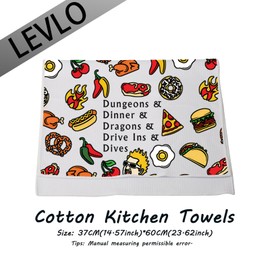 GF Fans DAD Character Kitchen Towel Dungeon Master Cooking Lovers Dish Cloths Game Lover New Home Dinner Gift (Dungeons)