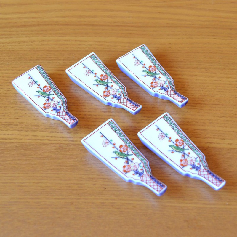 Arita Ware Chopsticks Rest Set of 5 New Year, Stylish,