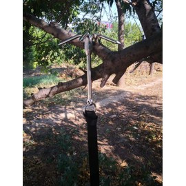 JY-MARINE 14.5" Grappling Hook Heavy Duty with 4-Claw Grapnel Anchor Stainless Steel 316 for Anchor Retrieving,Outdoor Hiking,Tree Limb Removal,Boat Anchor,Kayaks,Inflatables and Skiffs