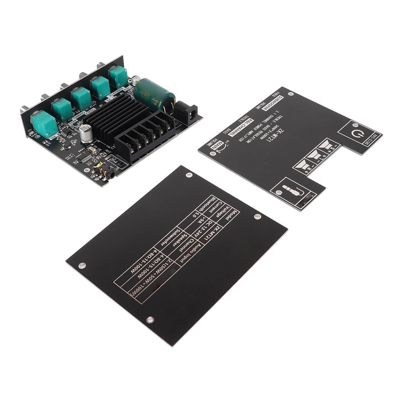 ZK MT21 Bluetooth Power Amplifier Board 2.1 Channel DC 12V‑24V