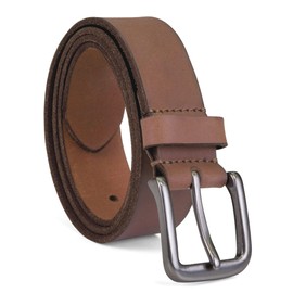 Timberland Men's 35mm Classic Buckle Leather Belt for Jeans, Brown, 44