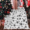 Dog Paw Cat Paw 3 Pack Christmas Gift Bags, Drawstring
